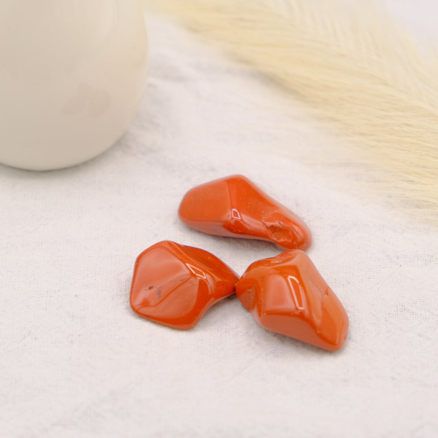 Pierre Roulée Protectrice en Jaspe Rouge
