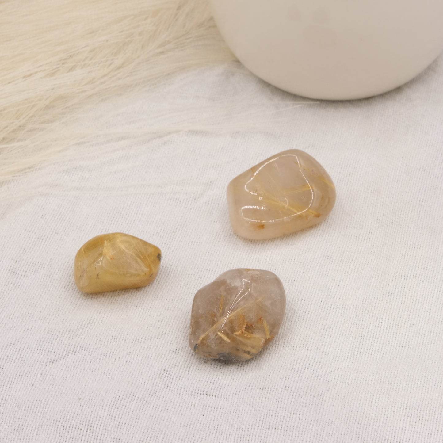 Pierre roulée Quartz rutile
