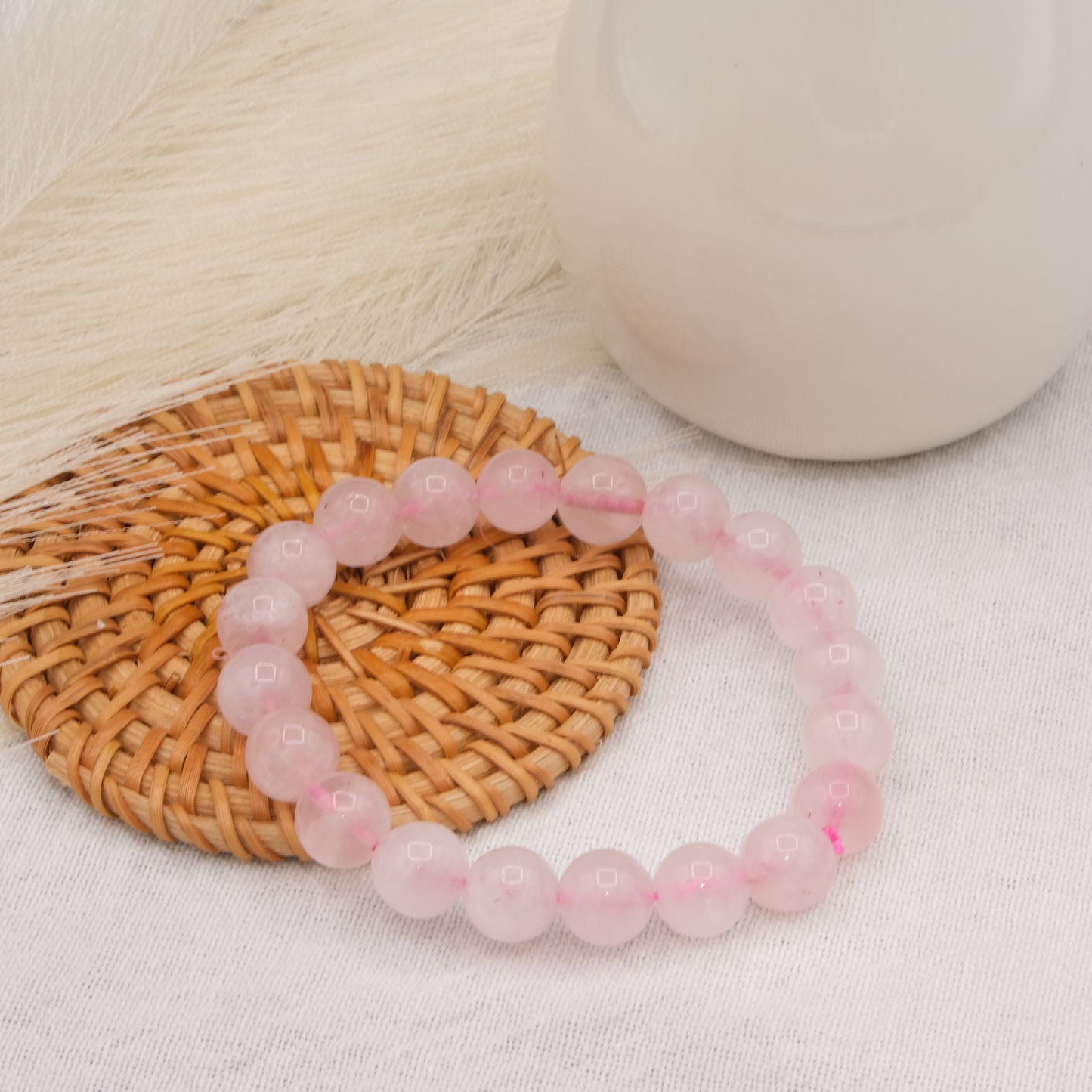 Bracelet Quartz rose-Terre de Cristal