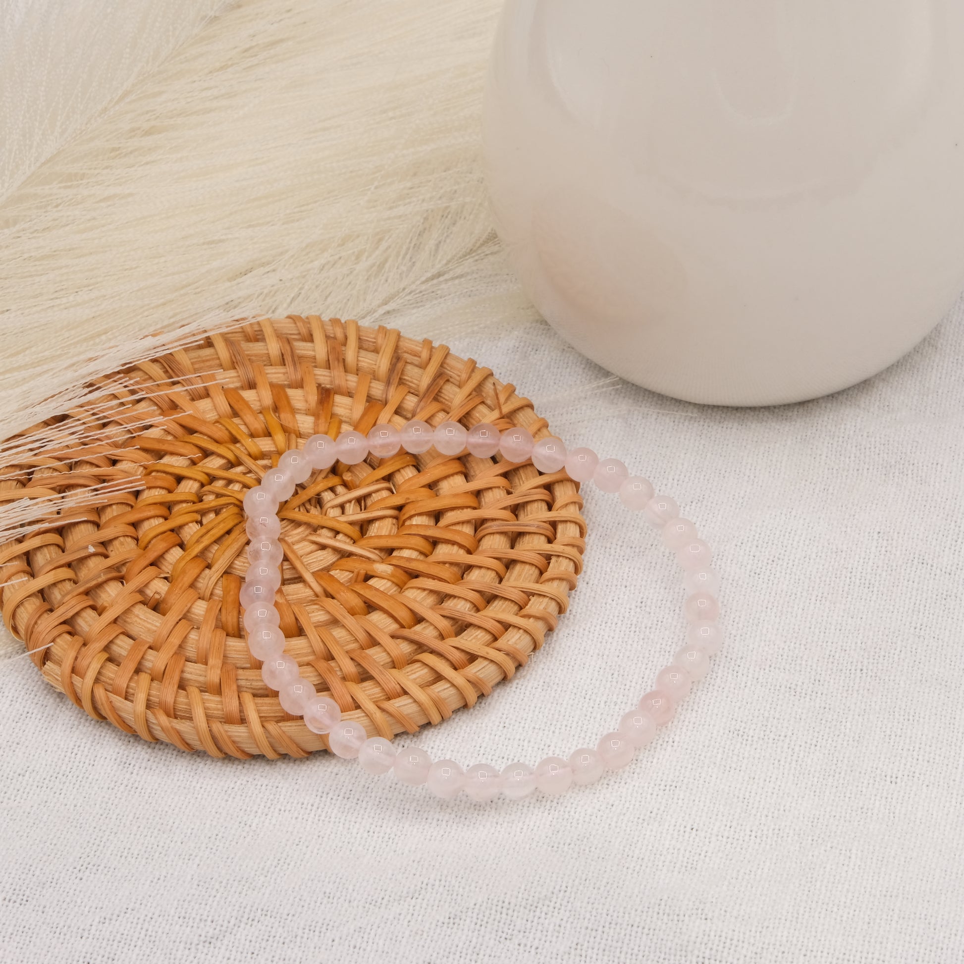 Bracelet Quartz rose-Terre de Cristal