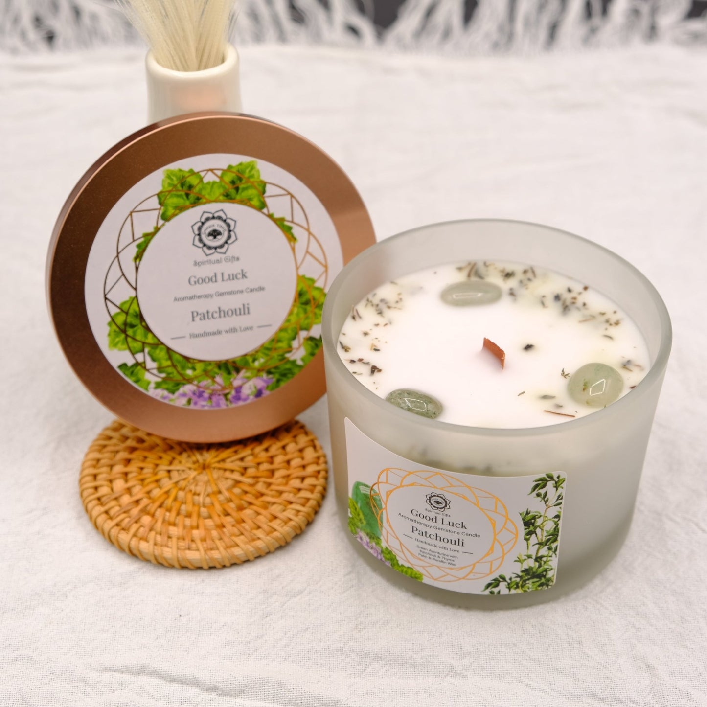 Bougie Bonne chance au Patchouli - shop_name Lithothérapie