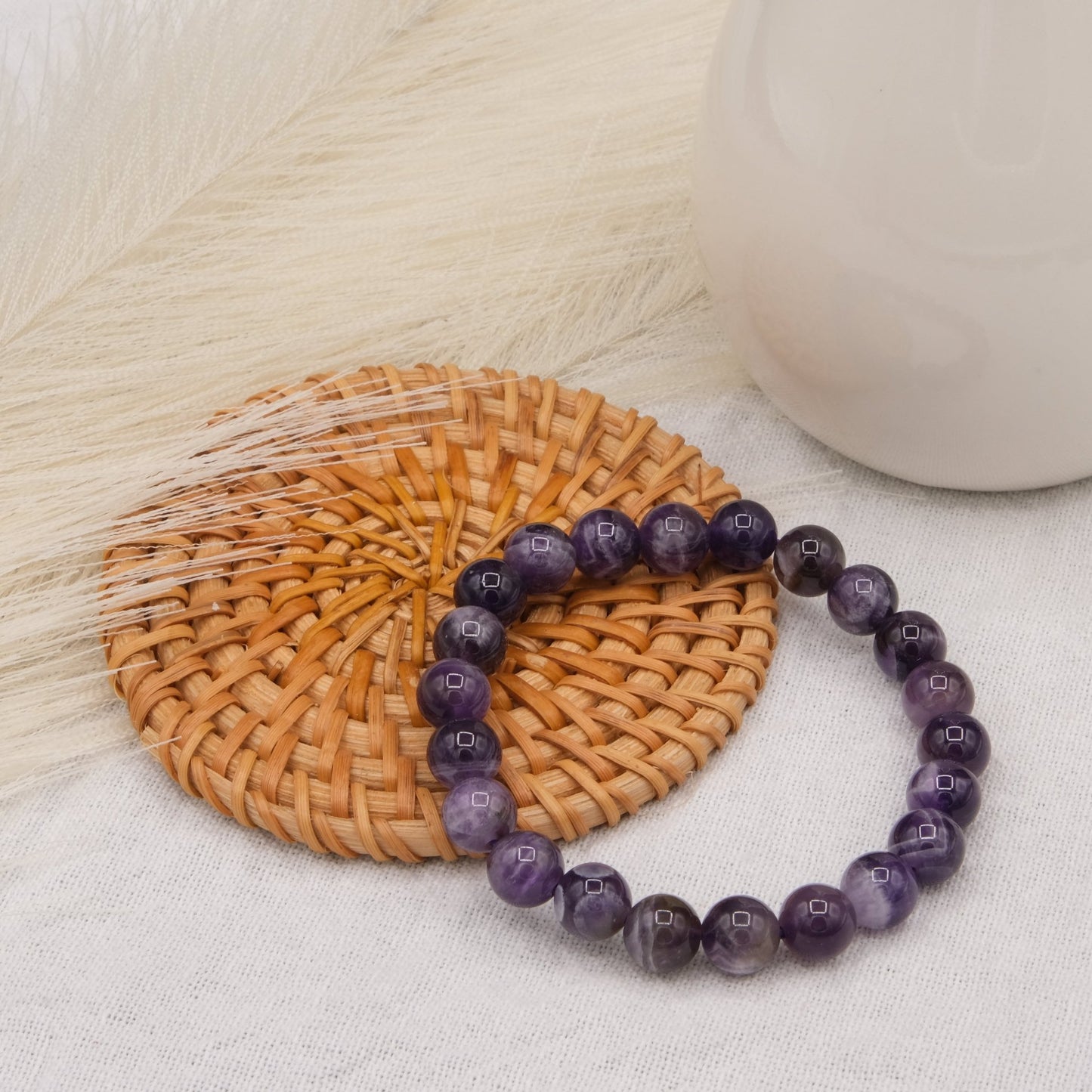 Bracelet Améthyste Chevron - shop_name Lithothérapie