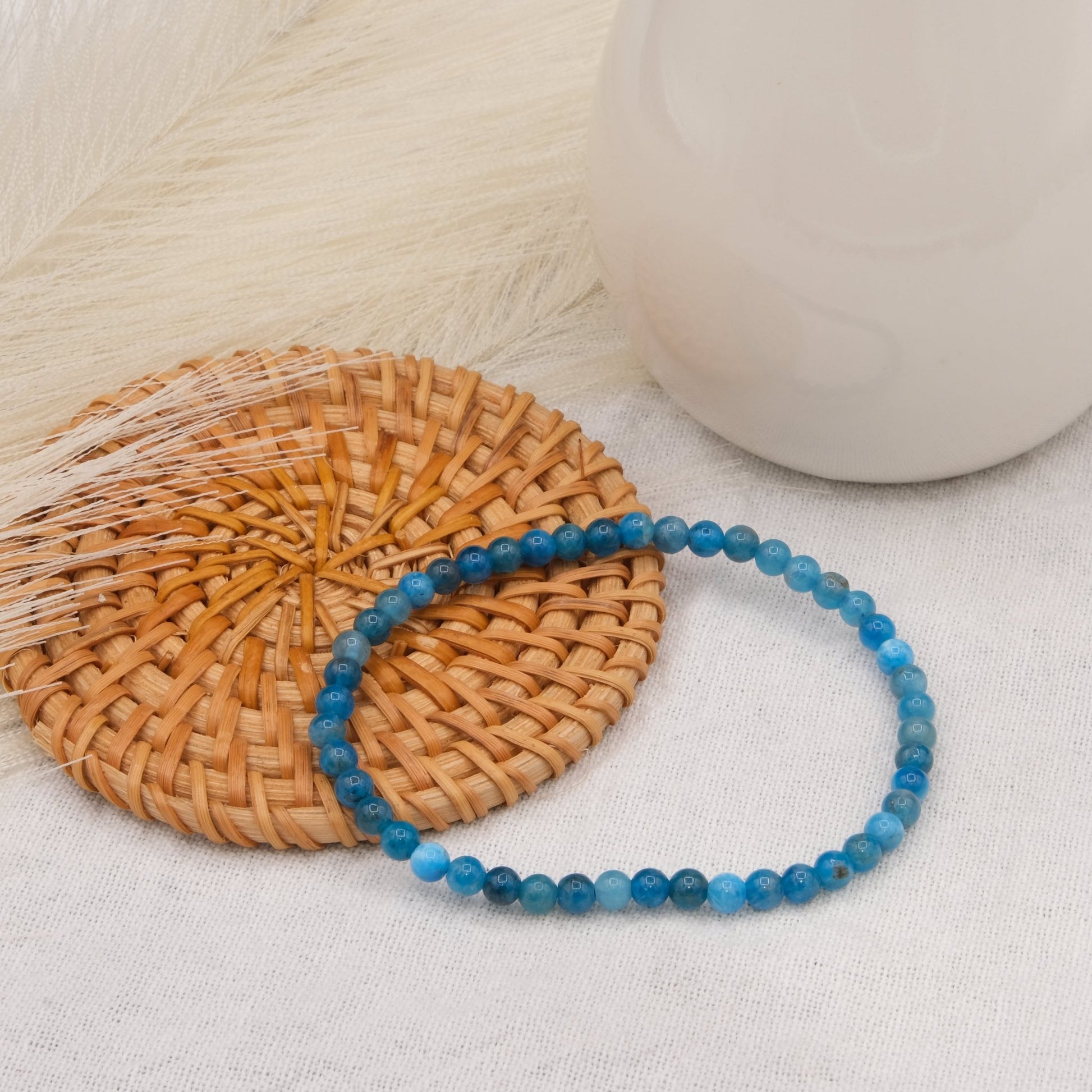 Bracelet Apatite bleue - shop_name Lithothérapie