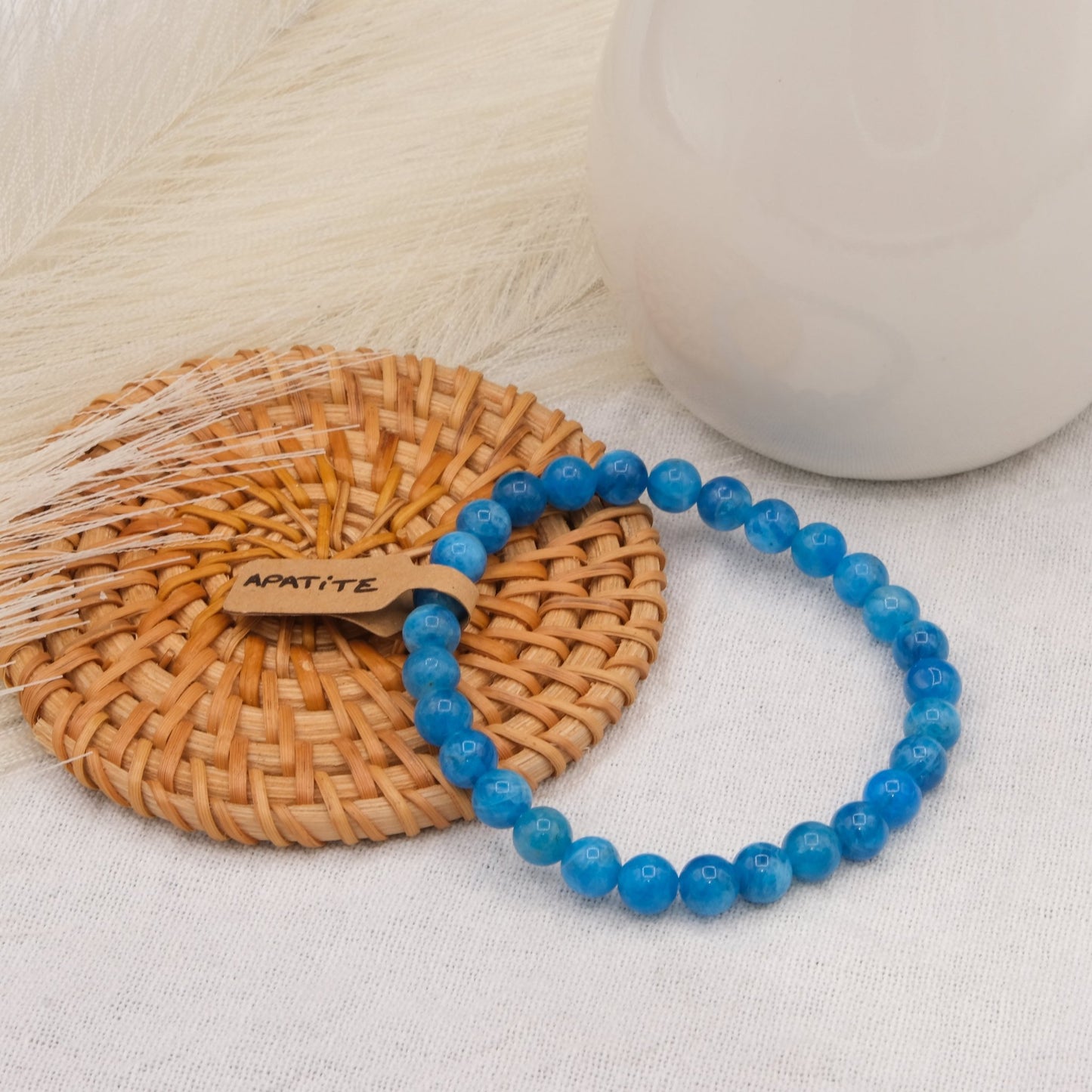 Bracelet Apatite bleue - shop_name Lithothérapie