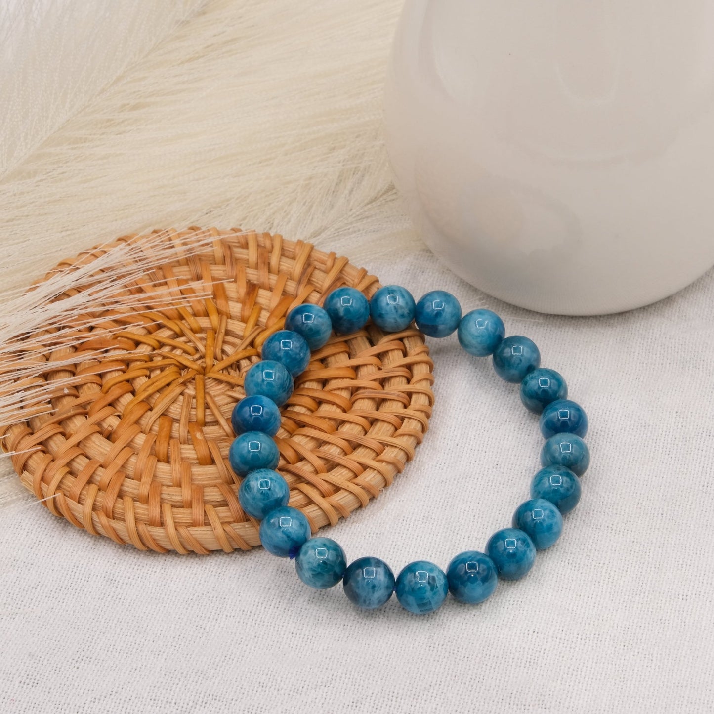Bracelet Apatite bleue - shop_name Lithothérapie
