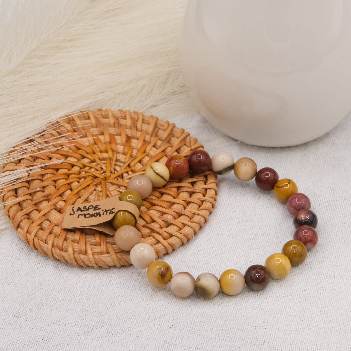Bracelet Jaspe Mokaite - shop_name Lithothérapie