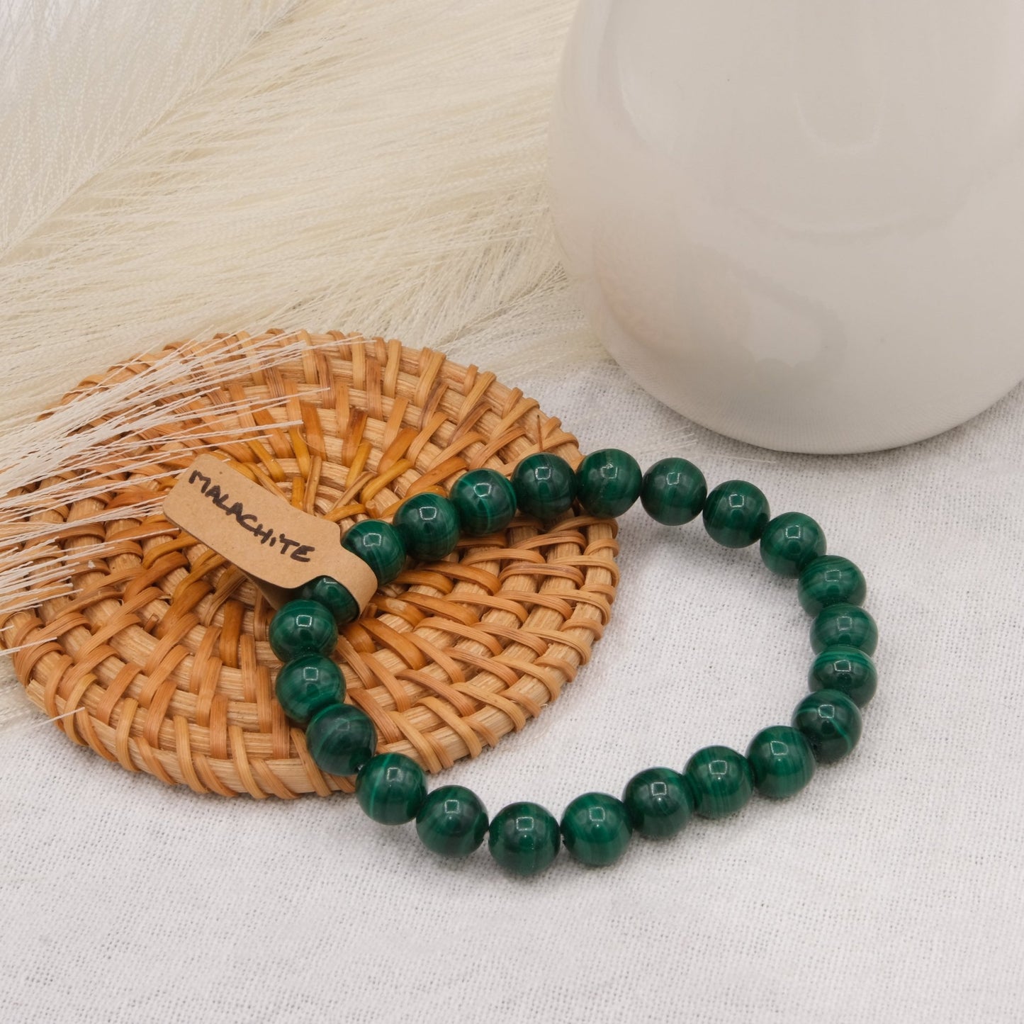 Bracelet Malachite - shop_name Lithothérapie