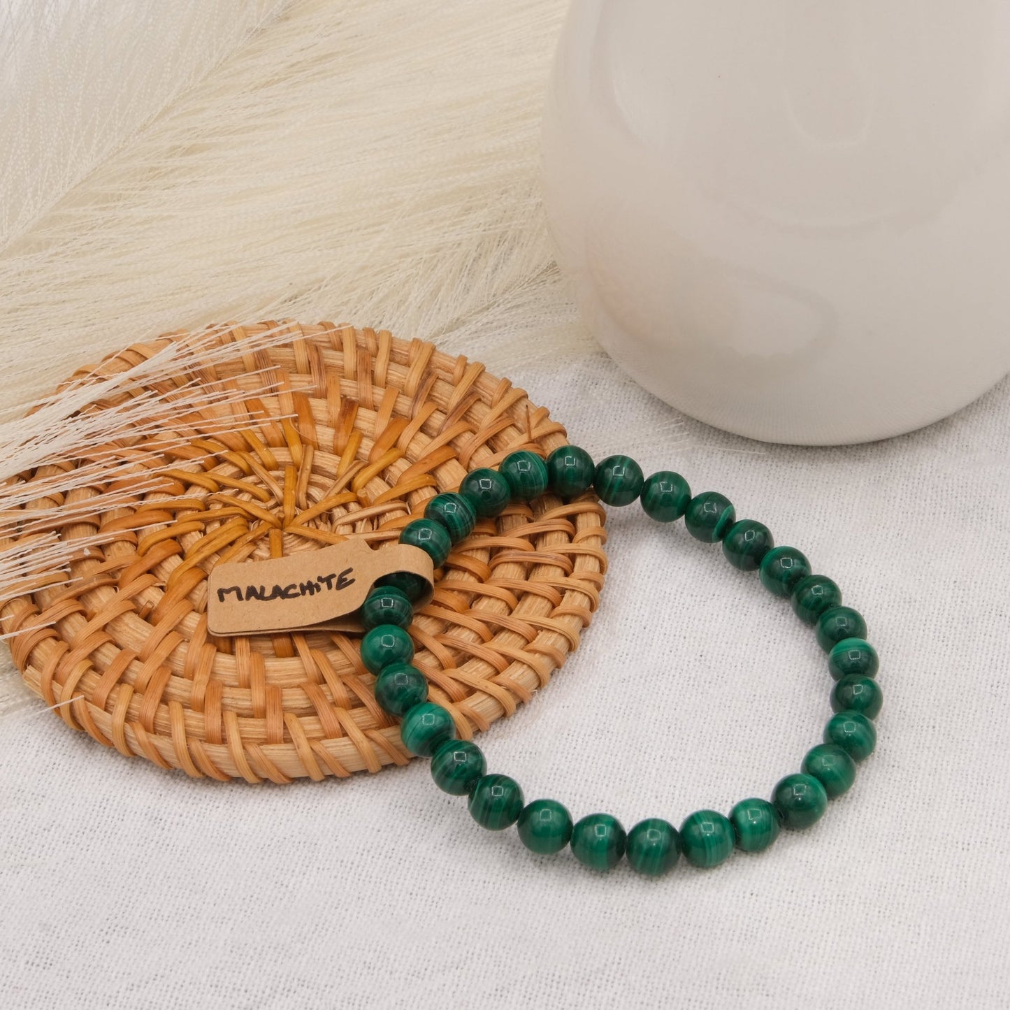 Bracelet Malachite - shop_name Lithothérapie