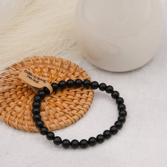 Bracelet Obsidienne noire - shop_name Lithothérapie
