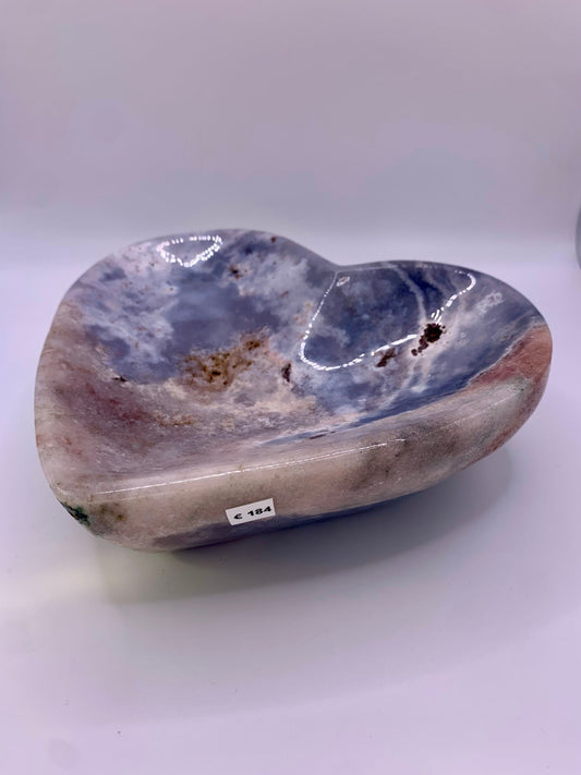 Cœur vide poches en améthyste rose - shop_name Lithothérapie