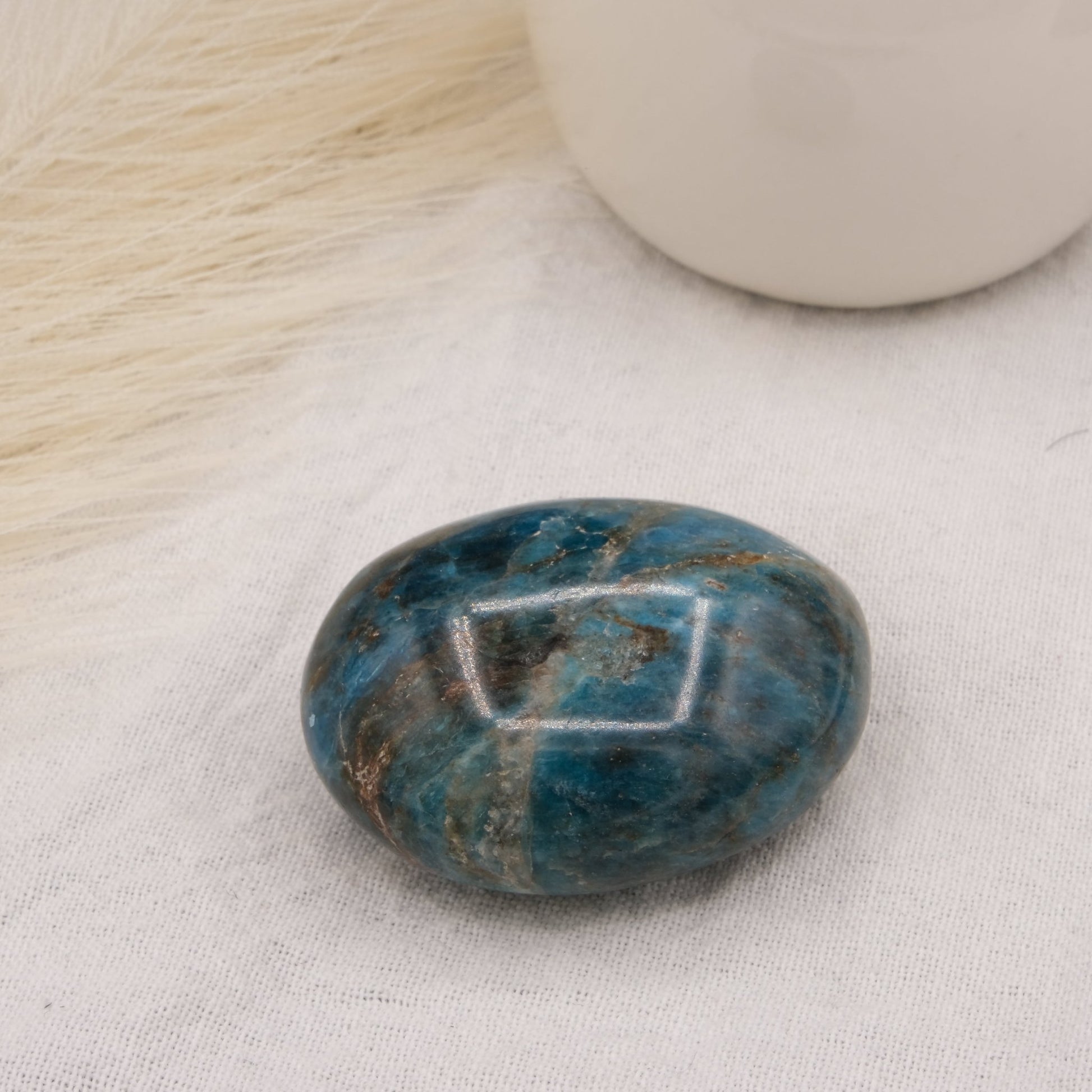 Galet Apatite Bleue - shop_name Lithothérapie