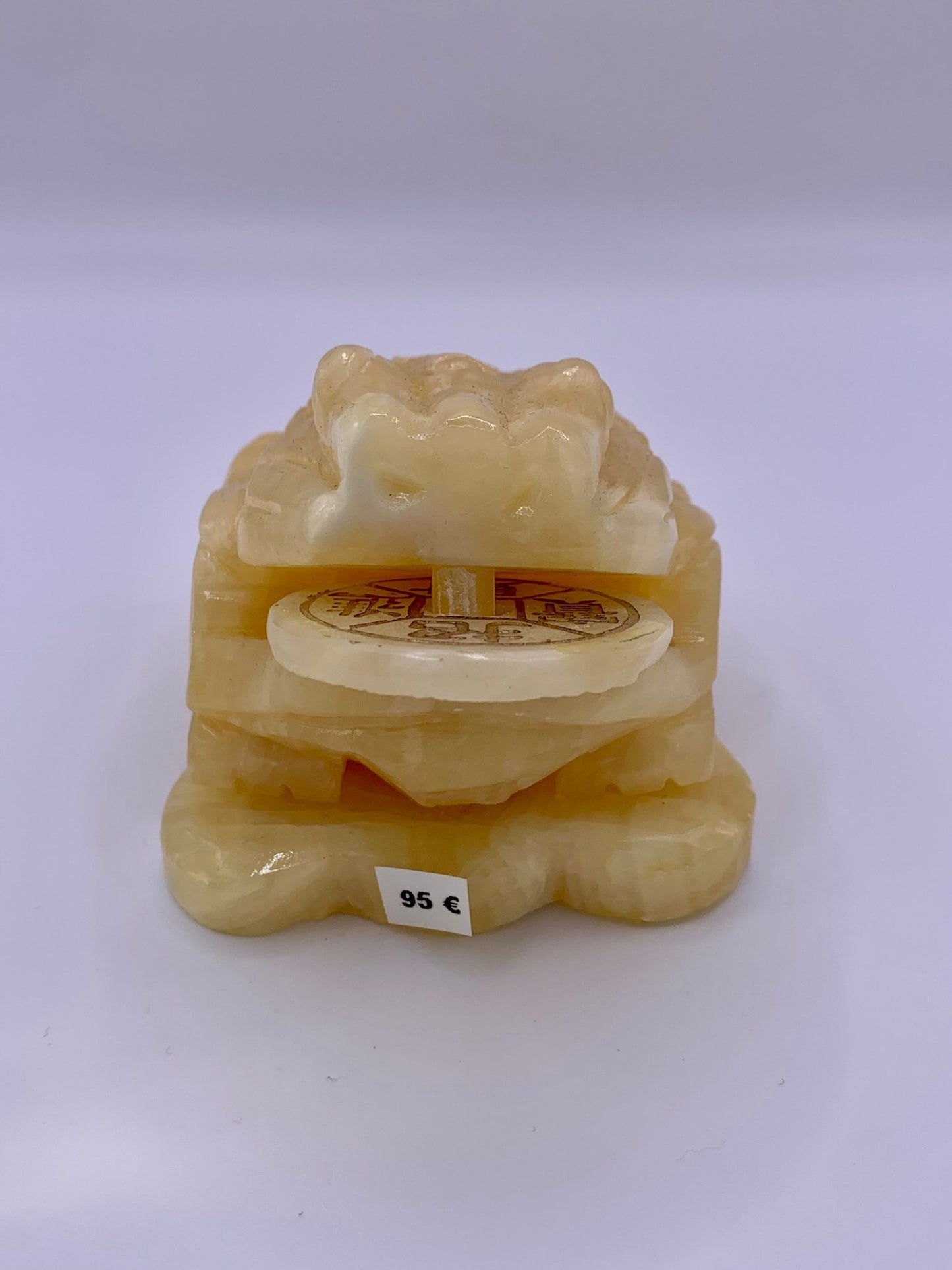 Grenouille en calcite jaune - shop_name Lithothérapie