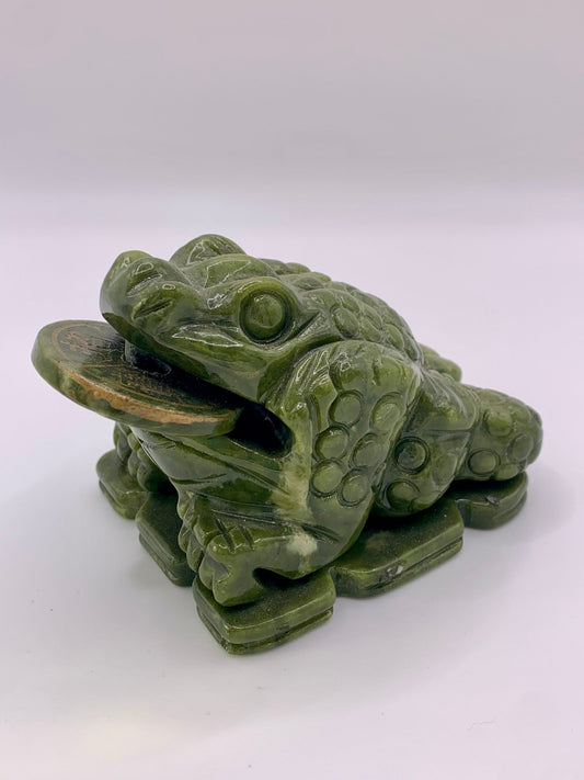 Grenouille en sélénite - shop_name Lithothérapie