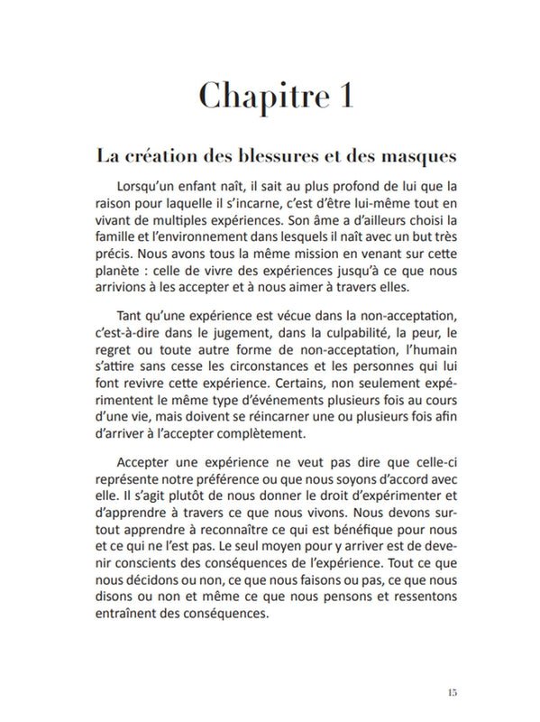 Les 5 Blessures qui empêchent d'être soi - même, Lise Bourbeau. - shop_name Lithothérapie