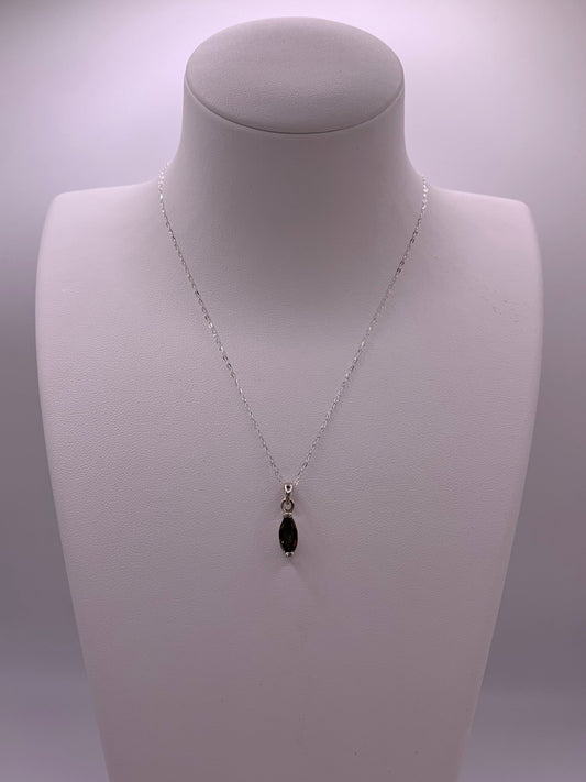 Pendentif en argent et andalousite - shop_name Lithothérapie