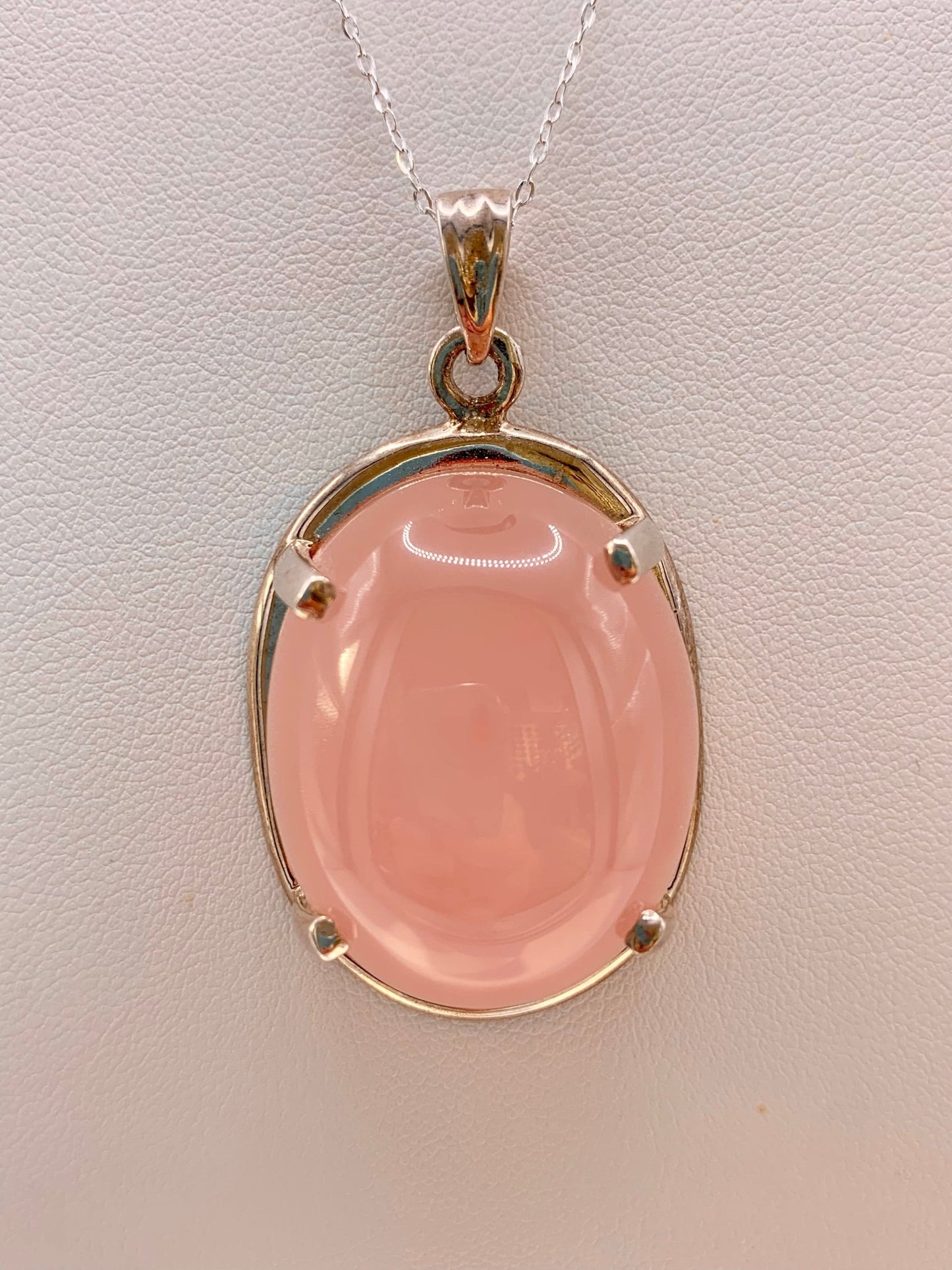 Pendentif en argent et quartz rose - shop_name Lithothérapie