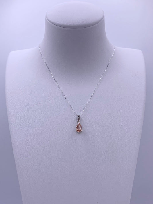 Pendentif en argent et topaze impériale - shop_name Lithothérapie