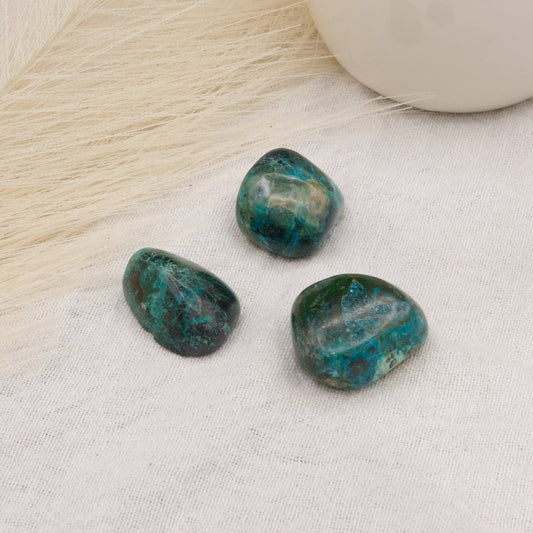 Pierre roulée Chrysocolle - shop_name Lithothérapie