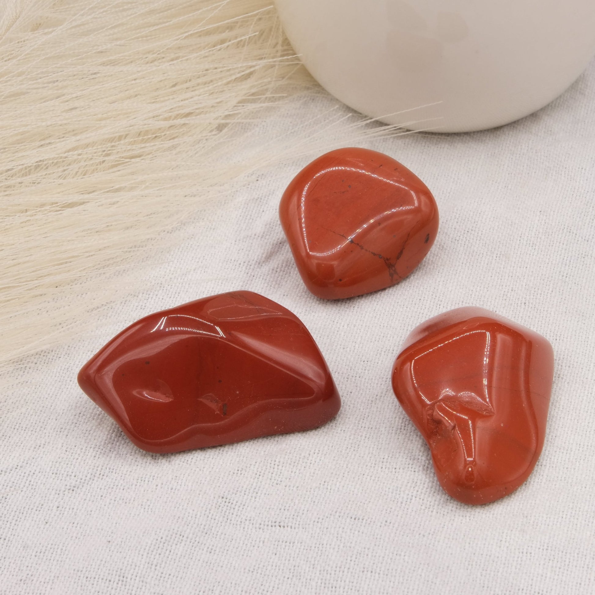 Pierre roulée Jaspe rouge - shop_name Lithothérapie