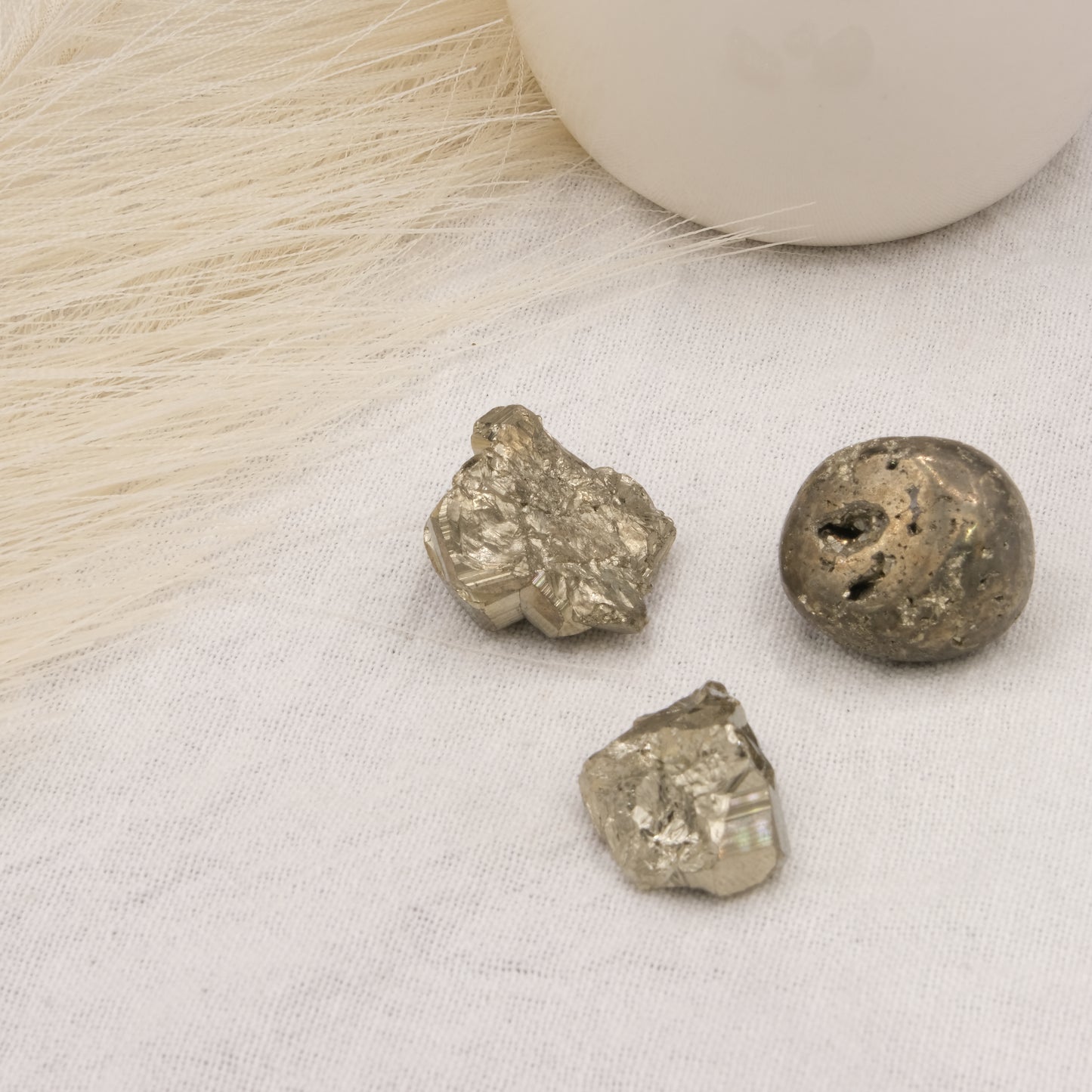 Pierre roulée Pyrite