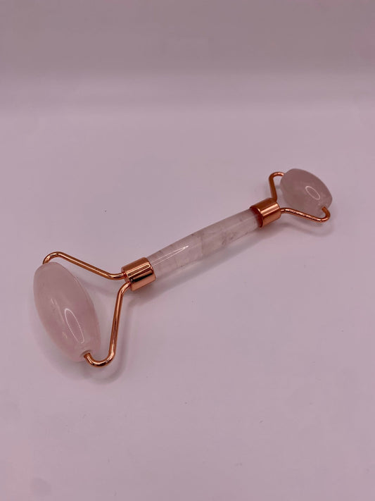 Rouleau de massage en quartz rose - shop_name Lithothérapie