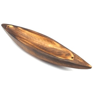 Porte-Encens Pirogue Bois 25cm