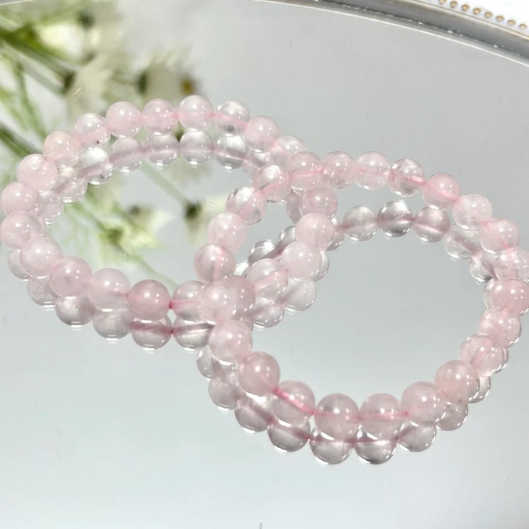 Bracelet en Quartz rose