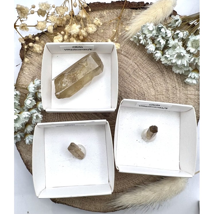 Pointe de citrine naturelle