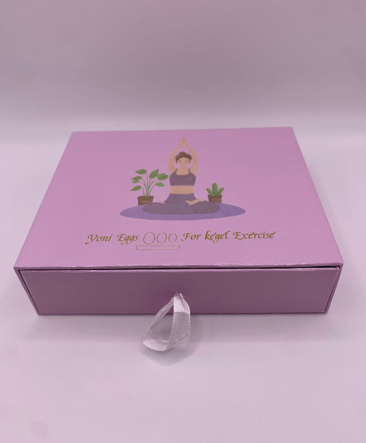 Coffret œufs de Yoni en quartz rose