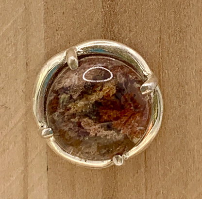 Boucles d’oreilles en argent et quartz jardin