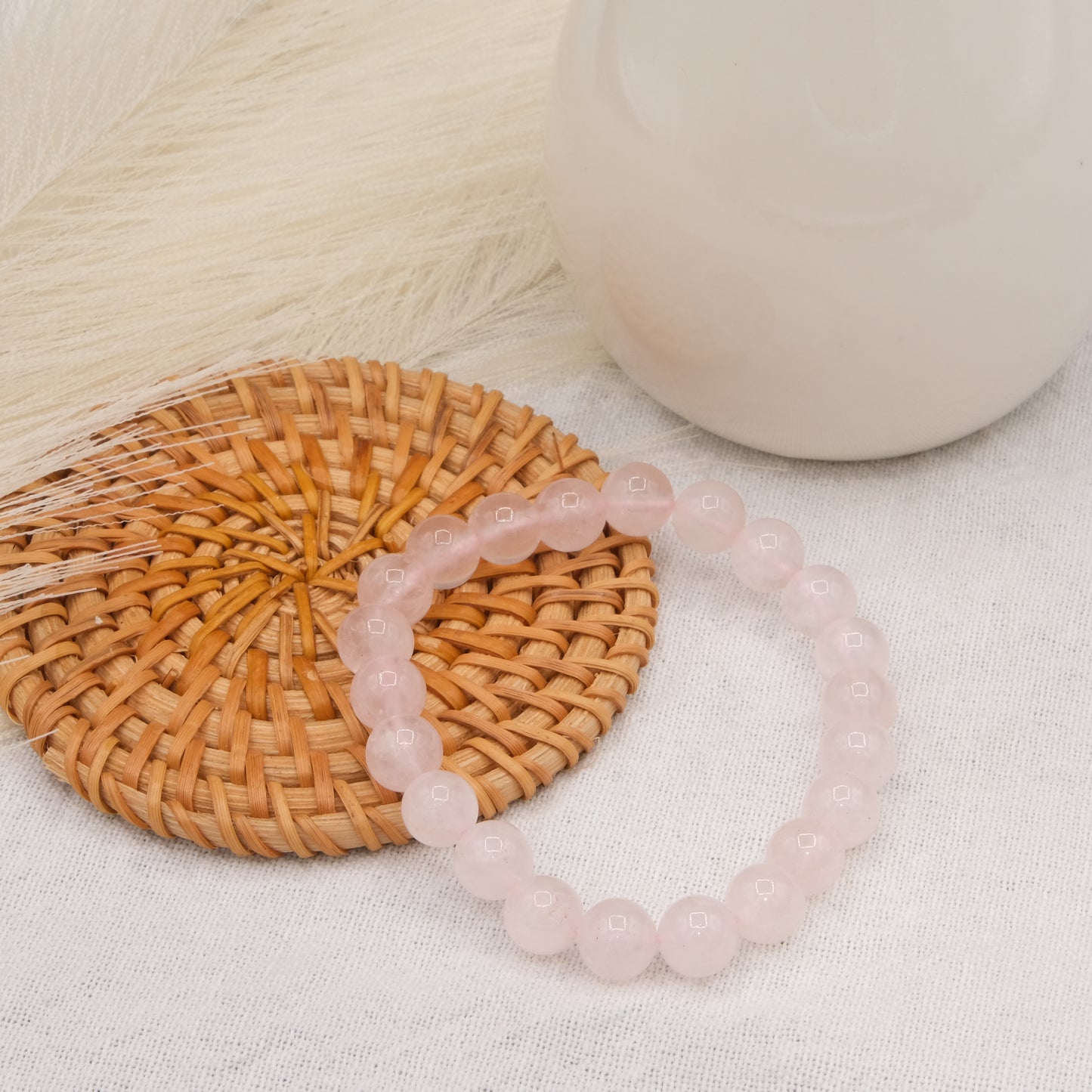 Bracelet Quartz rose-Terre de Cristal