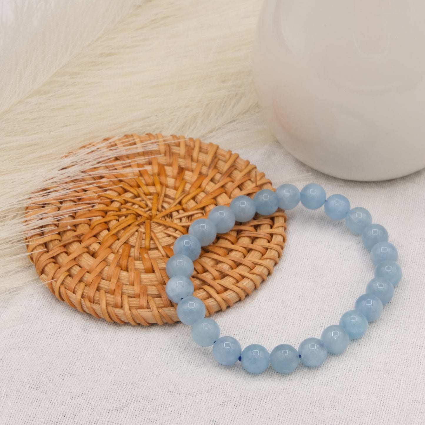 Bracelet Aigue Marine-Terre de Cristal