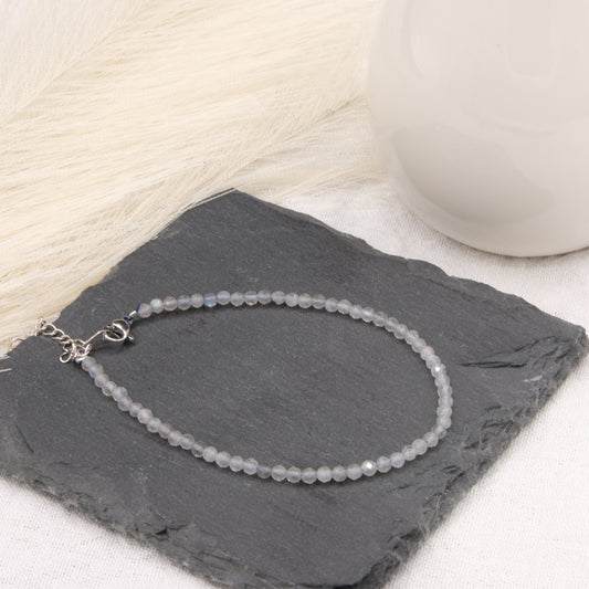 Bracelet Labradorite 3mm facetté-Terre de Cristal