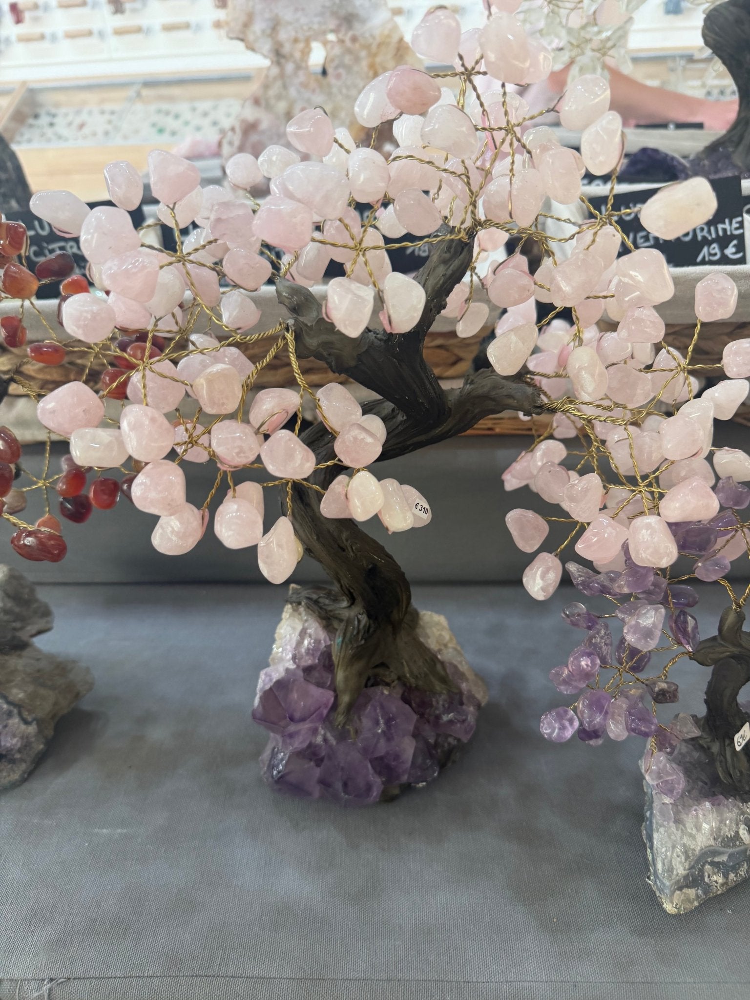 Arbre en quartz rose XL - shop_name Lithothérapie