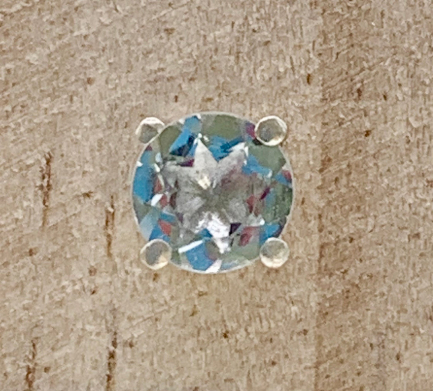 Boucles d’oreilles en argent et aigue marine - shop_name Lithothérapie
