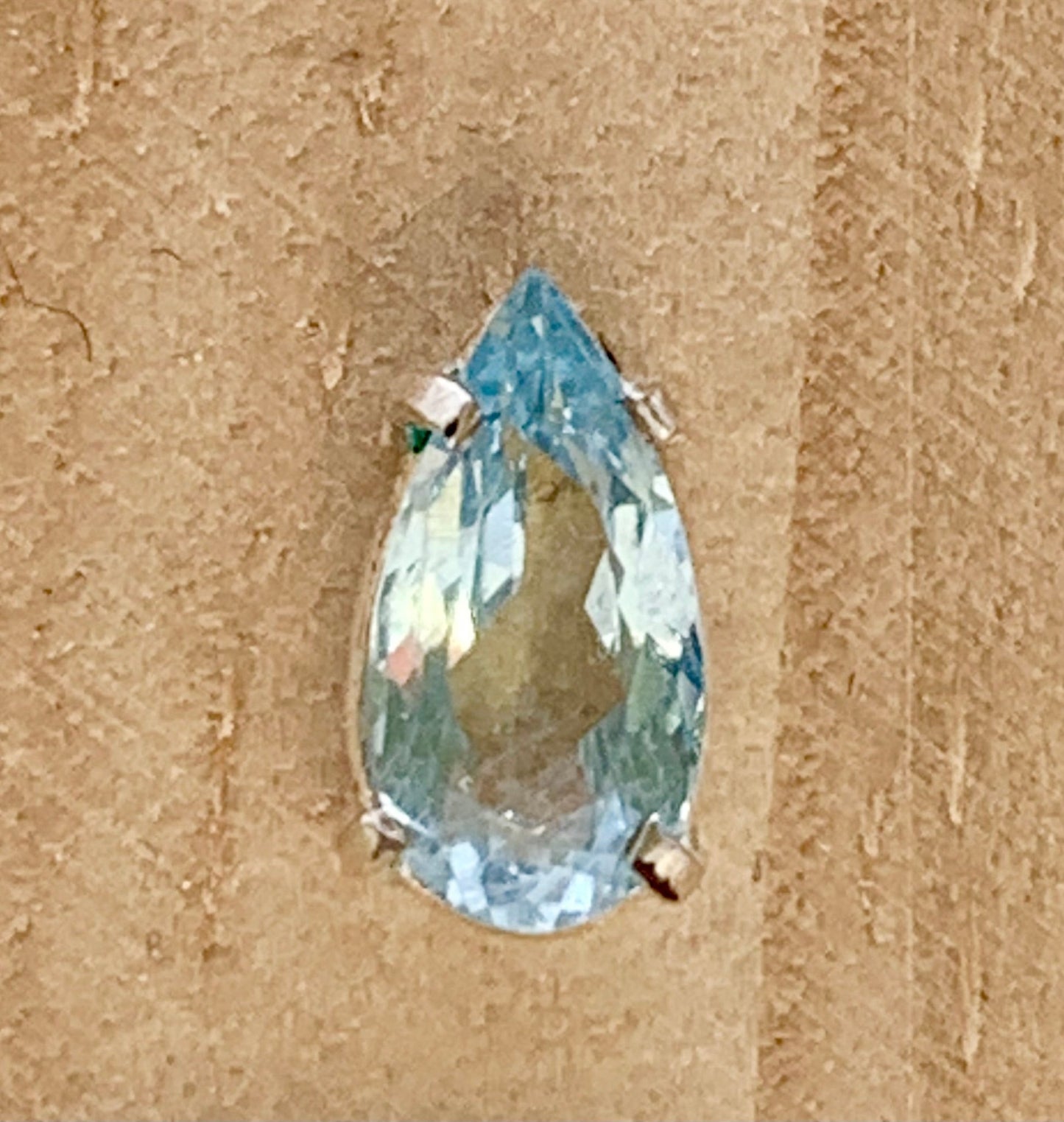 Boucles d’oreilles en argent et aigue marine - shop_name Lithothérapie