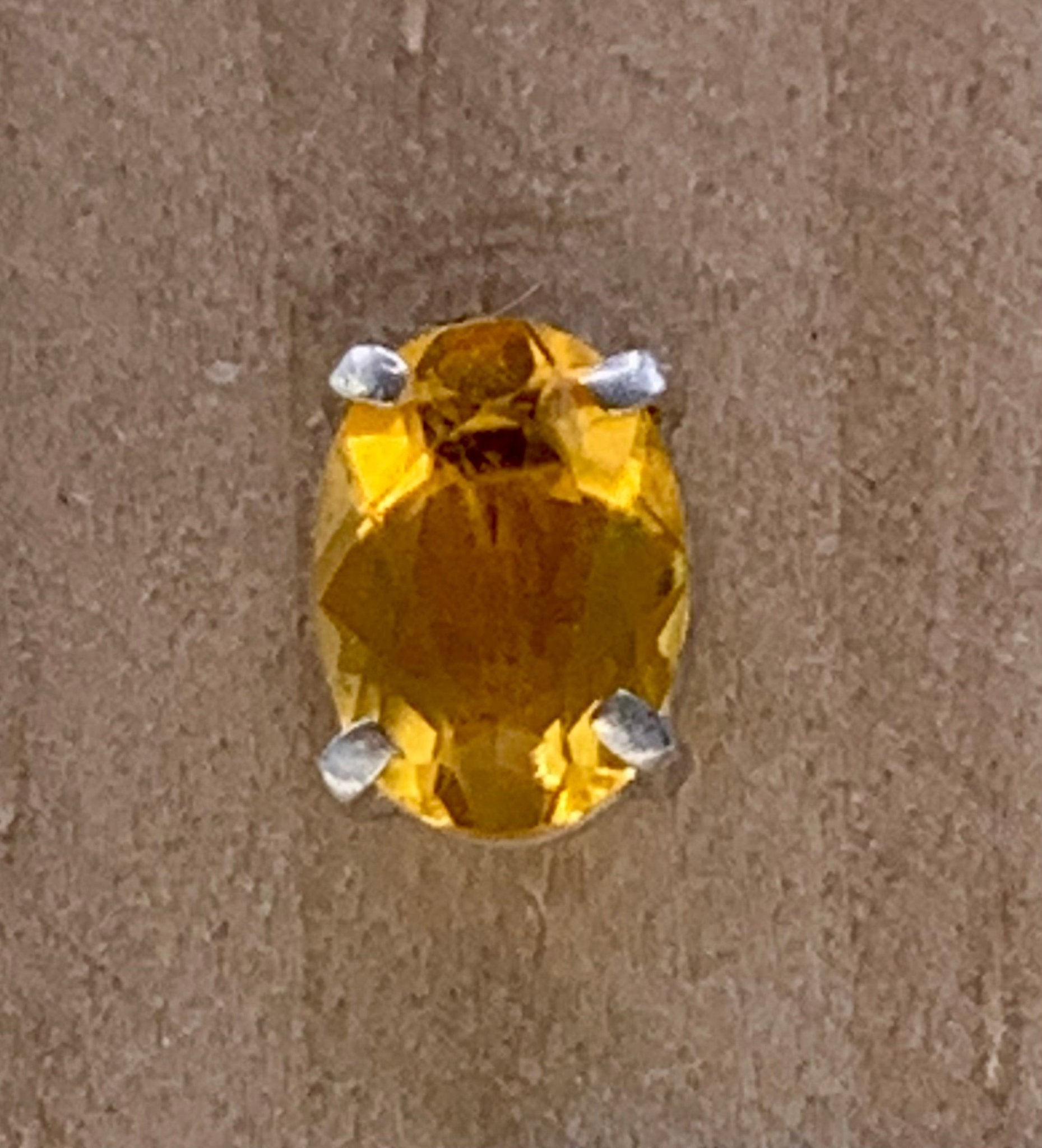 Boucles d’oreilles en argent et opale de feu - shop_name Lithothérapie