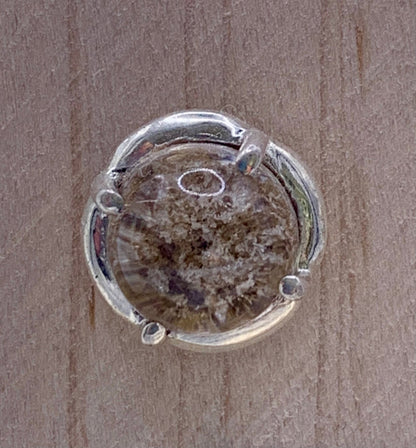 Boucles d’oreilles en argent et quartz jardin - shop_name Lithothérapie