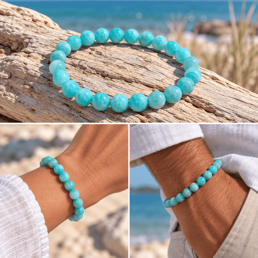 Bracelet Amazonite - shop_name Lithothérapie