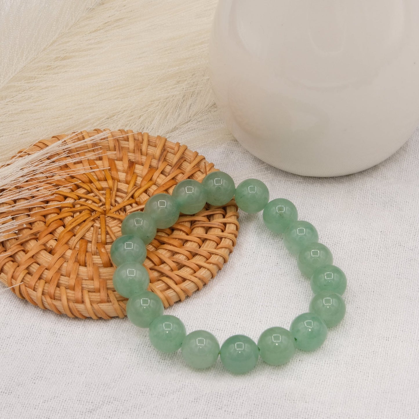 Bracelet Aventurine verte - shop_name Lithothérapie