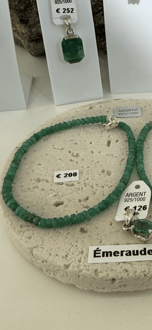 Bracelet émeraude - shop_name Lithothérapie