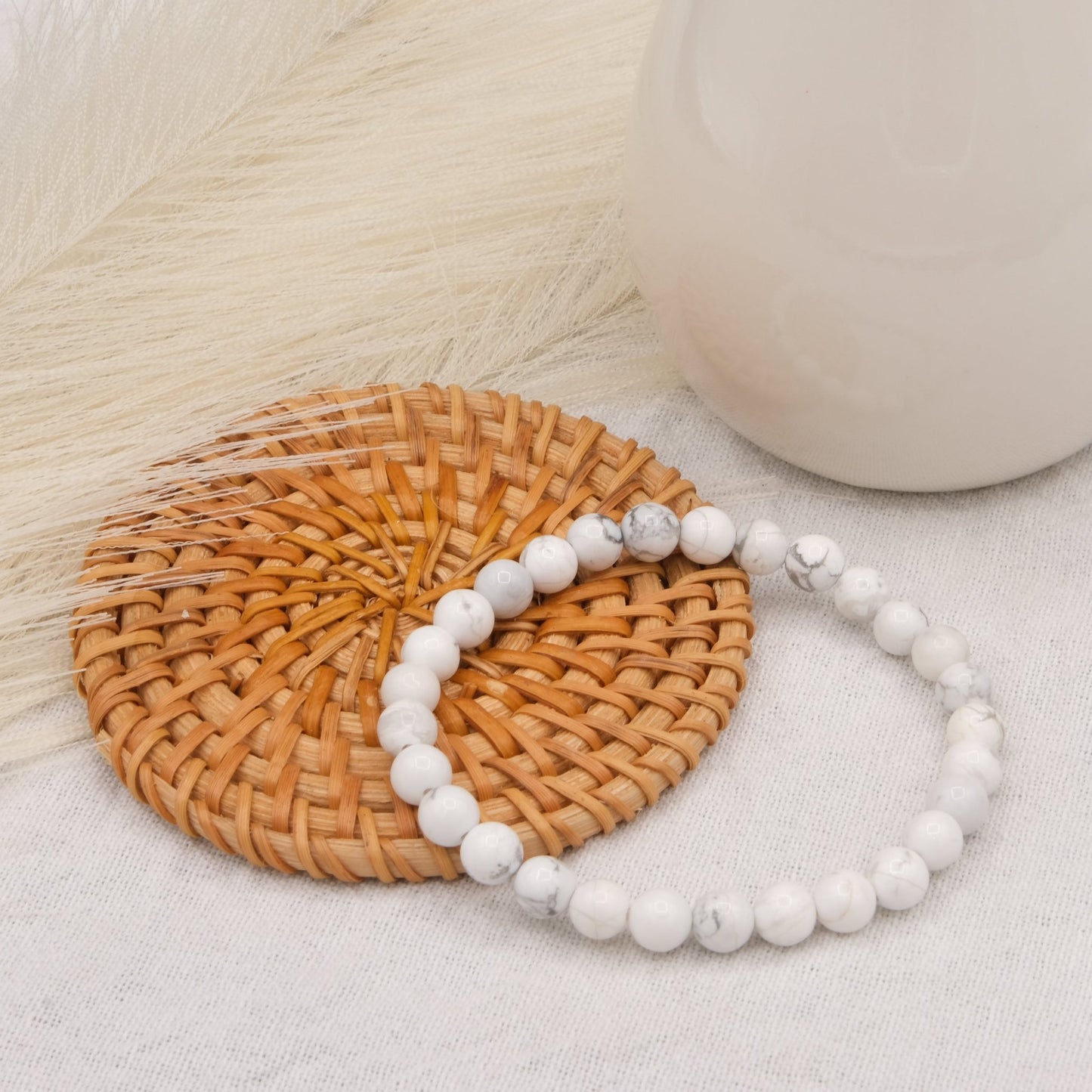 Bracelet Howlite - shop_name Lithothérapie