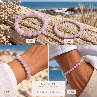 Bracelet Kunzite - shop_name Lithothérapie