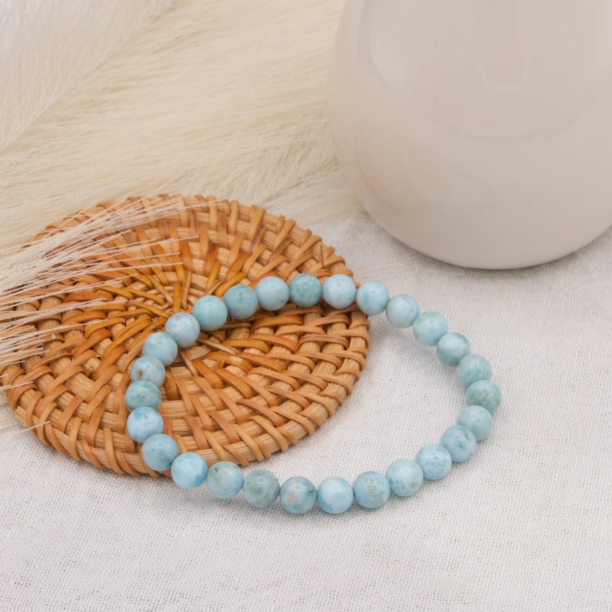 Bracelet Larimar - shop_name Lithothérapie