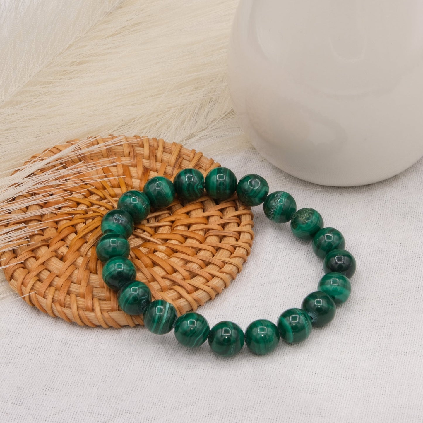 Bracelet Malachite - shop_name Lithothérapie