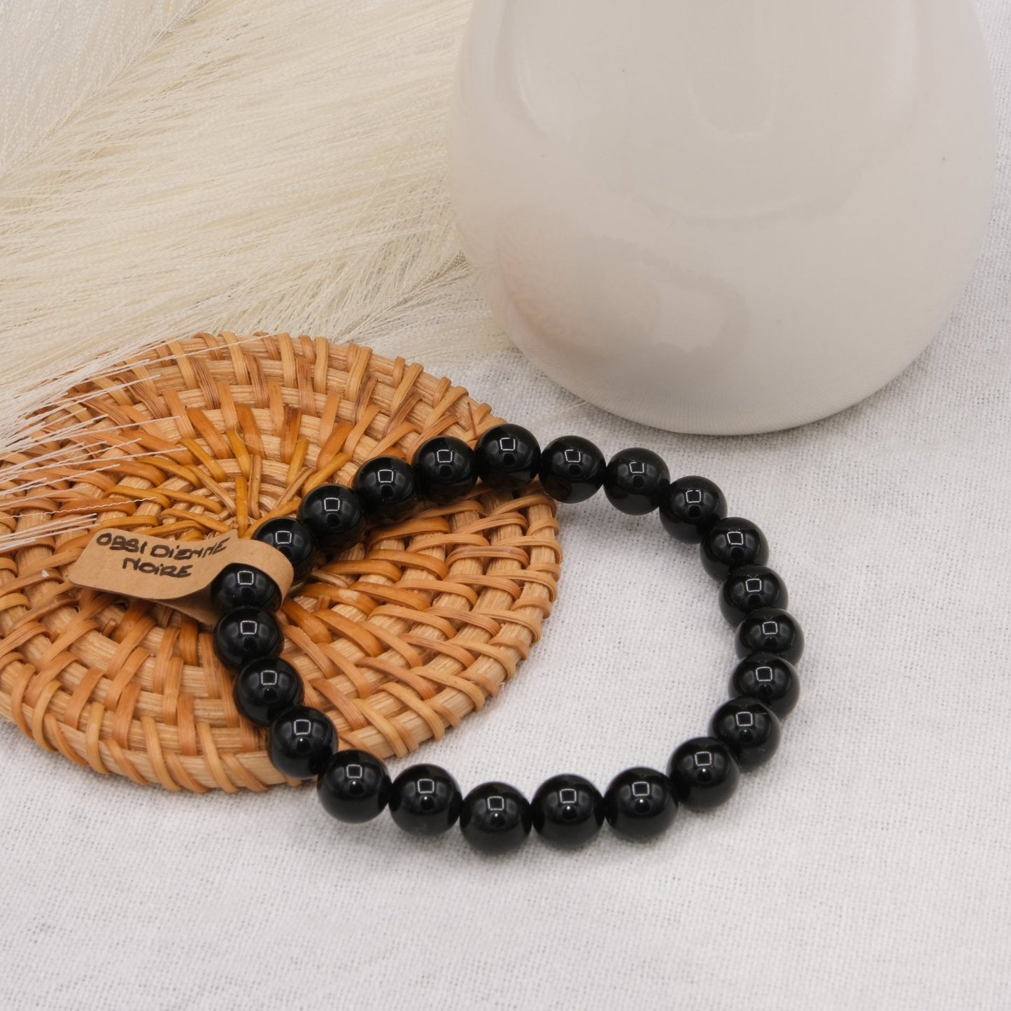 Bracelet Obsidienne noire - shop_name Lithothérapie