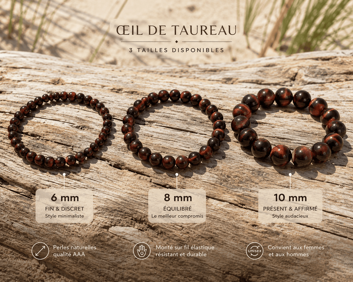 Bracelet Oeil de Taureau - shop_name Lithothérapie