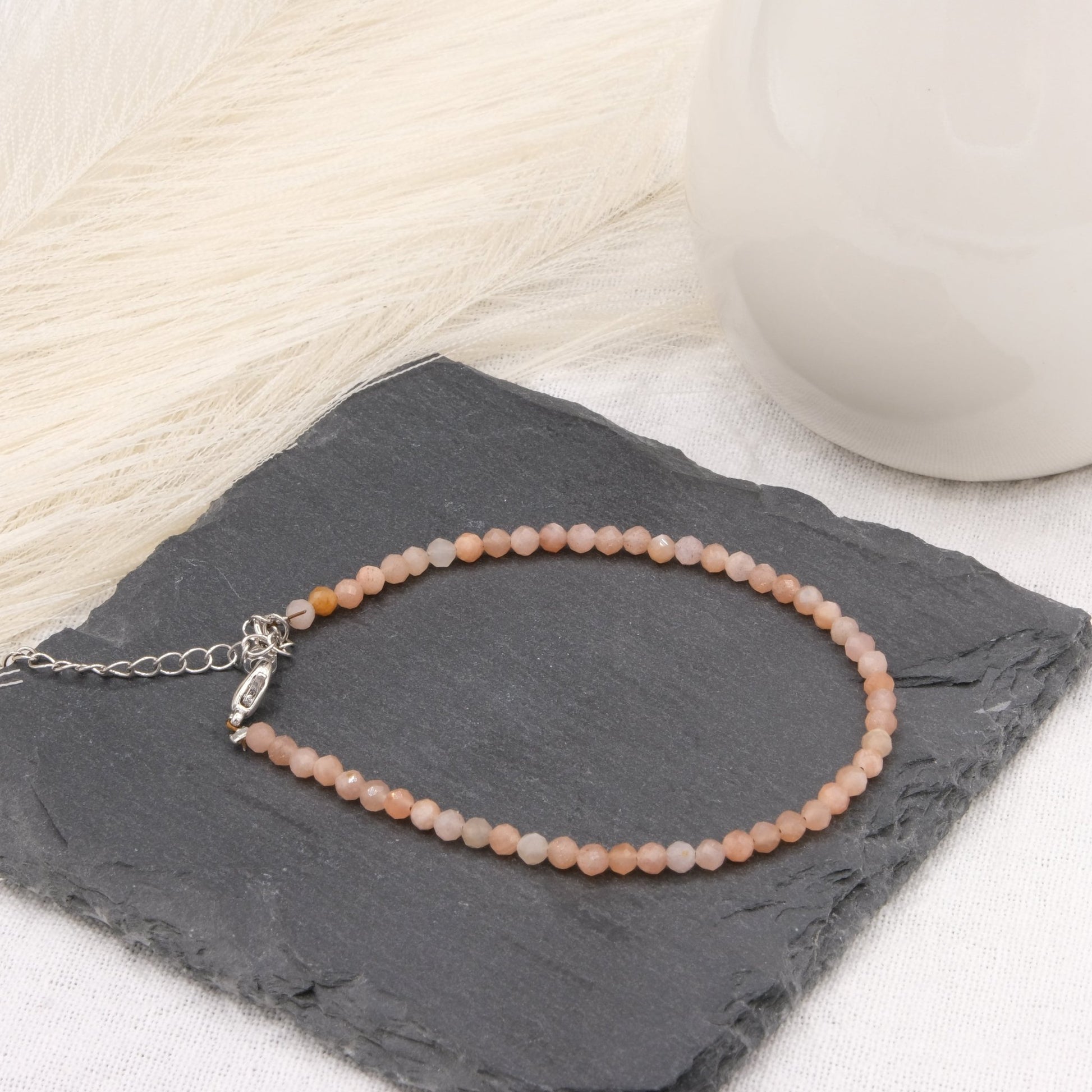 Bracelet Pierre de soleil 3mm facetté - shop_name Lithothérapie