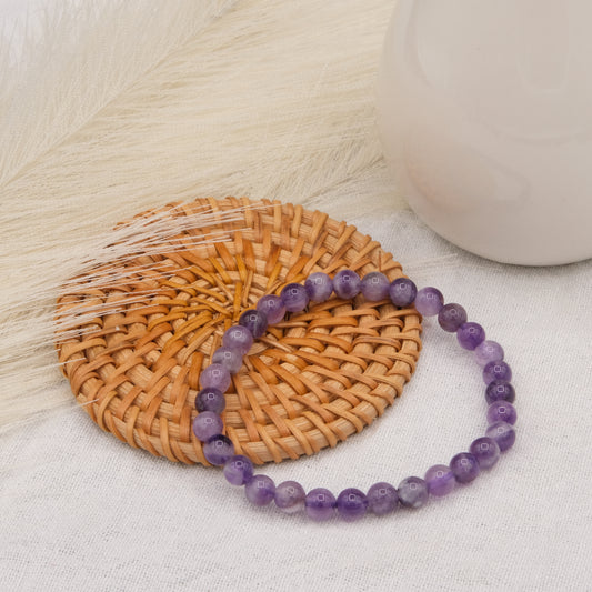 Bracelet Améthyste Chevron-Terre de Cristal