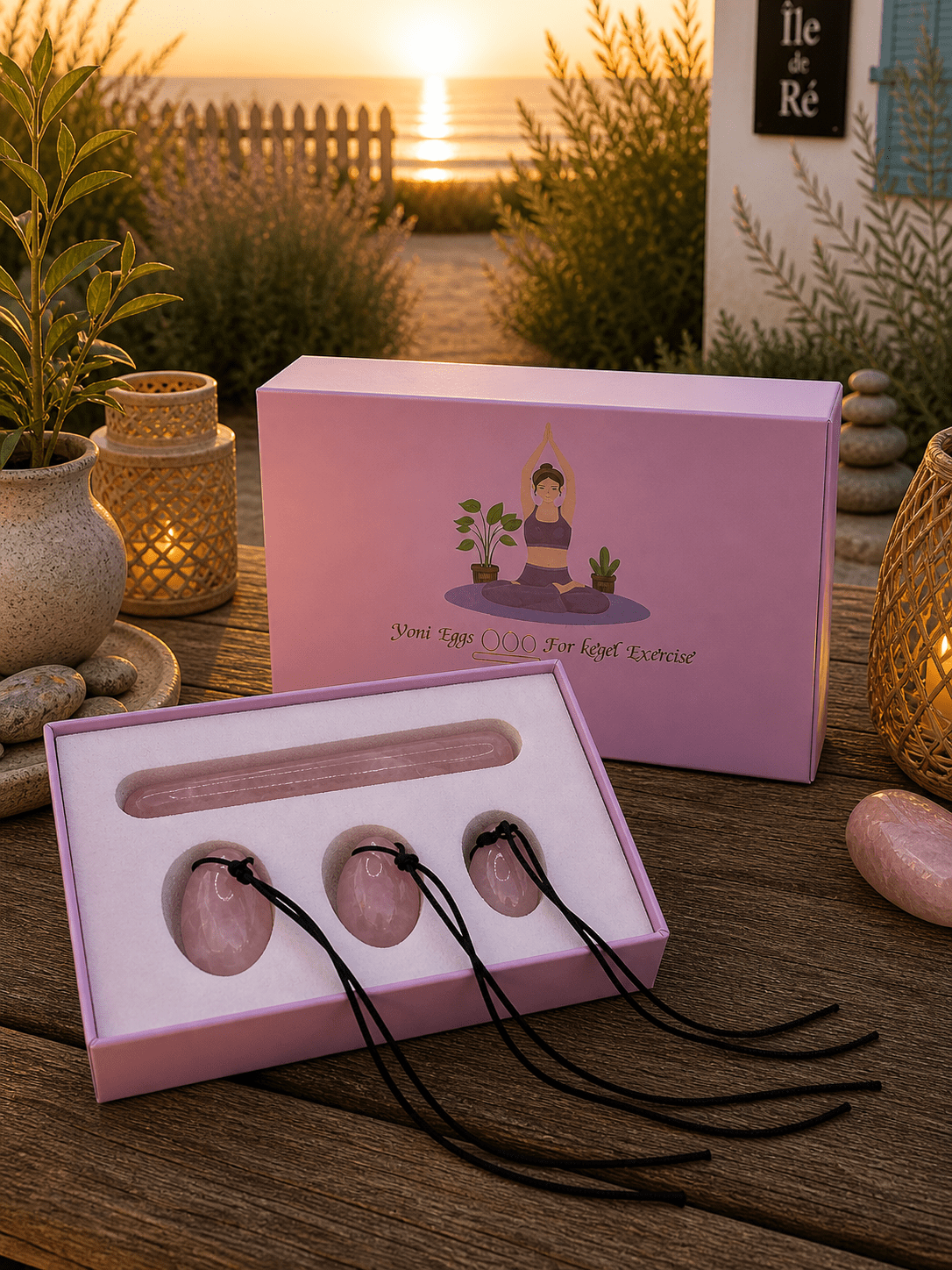 Coffret Œufs de Yoni Quartz Rose – Exercices de Kegel & Renforcement du Périnée (3 Tailles) - shop_name Lithothérapie